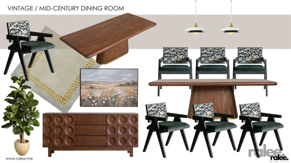 Vintage Midcentury Dining Room